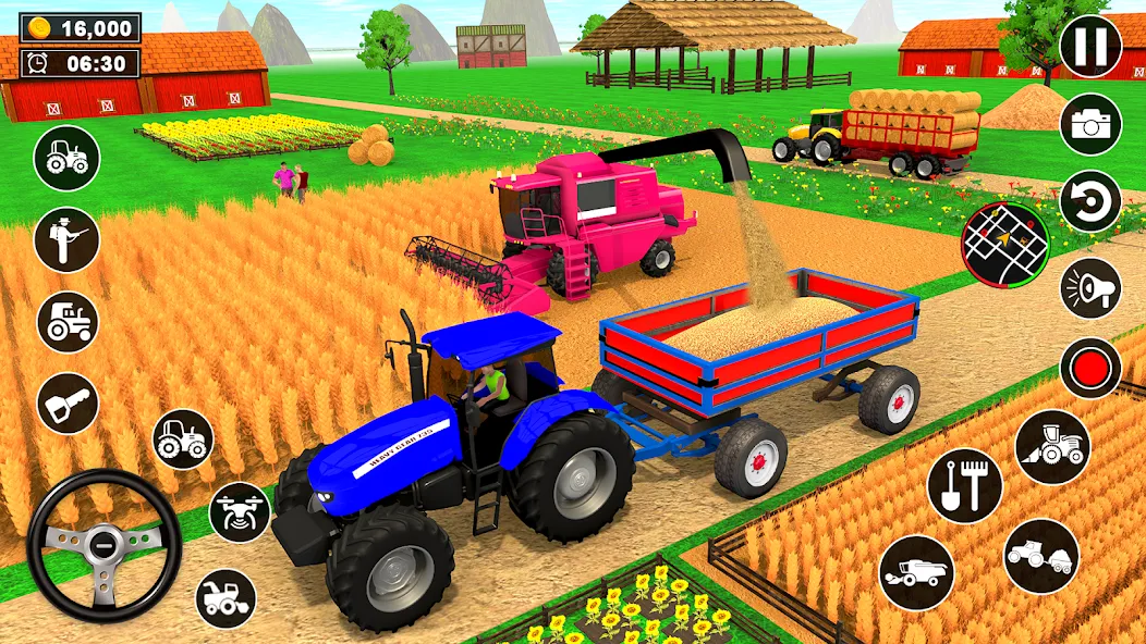 Real Tractor Driving Simulator (Реальный симулятор вождения трактора) [МОД: Меню, Бесконечные монеты и Открытые уровни] Screenshot 5