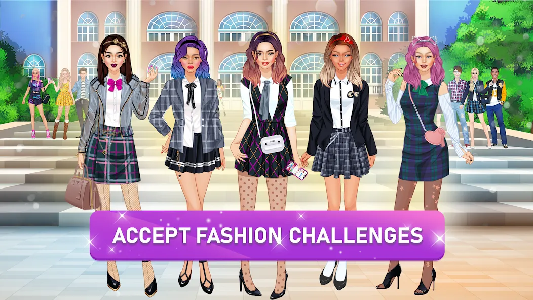 College Girls Team Makeover [МОД: Бесконечные деньги, Монеты и Мега MOD] Screenshot 1