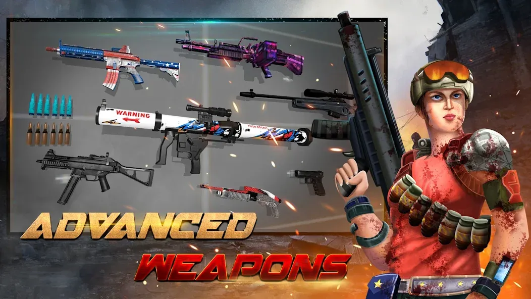 Zombie Hunter - Shooting Game (Зомби Хантер) [МОД: Деньги, Монеты и Меню MOD] Screenshot 3