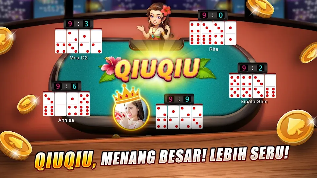 LUXY Domino Gaple QiuQiu Poker (Лукси Домино Гапл Киукиу Покер) [МОД: Все открыто, Дополнительные деньги и Меню MOD] Screenshot 2