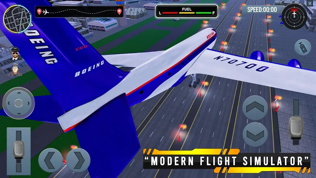 Airplane Simulator Plane Games [МОД: Бесконечные деньги, Монеты и Мега MOD] Screenshot 3