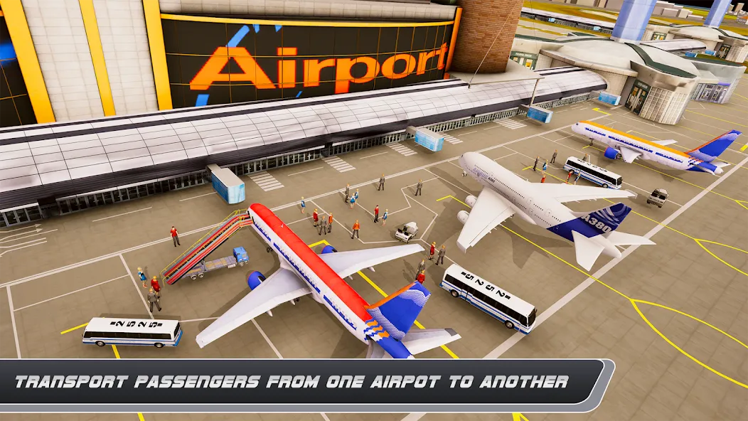Airplane Simulator Plane Games [МОД: Бесконечные деньги, Монеты и Мега MOD] Screenshot 5