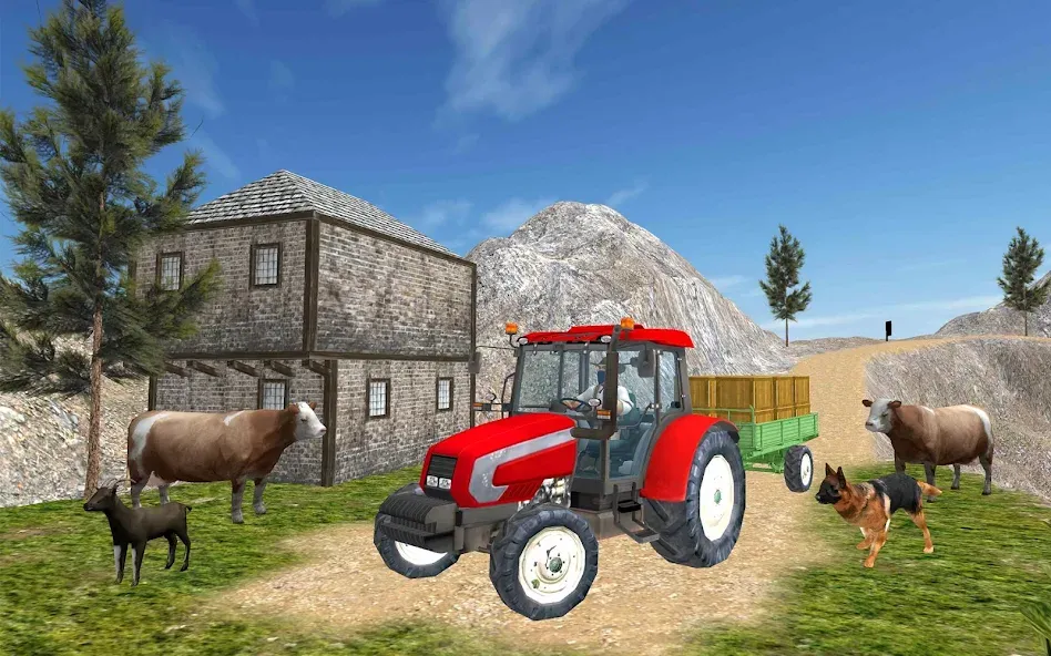 Tractor Driver 3D Farming Sim (Тракторист 3D Симулятор Фермерства) [МОД: Меню, Бесконечные монеты и Открытые уровни] Screenshot 1