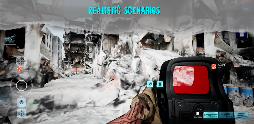 Shooter War WW3 CoopValor 2056 (Шутер  Третья мировая война) [МОД: Все открыто, Дополнительные деньги и Меню MOD] Screenshot 2