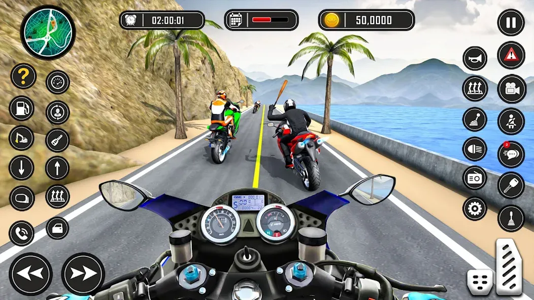 Bike Racing Games - Bike Game (Байк Рейсинг Геймс) [МОД: Много монет, Открытые уровни и Мега MOD] Screenshot 1