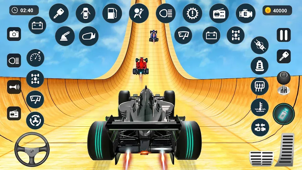Formula Car Stunt - Car Games (Формула автомобиль трюк) [МОД: Все открыто, Дополнительные деньги и Меню MOD] Screenshot 2