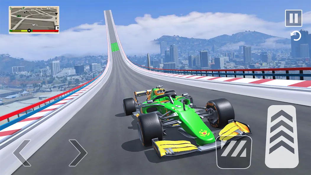 Formula Car Stunt - Car Games (Формула автомобиль трюк) [МОД: Все открыто, Дополнительные деньги и Меню MOD] Screenshot 4