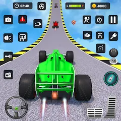 Скачать Formula Car Stunt - Car Games (Формула автомобиль трюк) [МОД: Все открыто, Дополнительные деньги и Меню MOD] | Взлом Formula Car Stunt - Car Games на Андроид