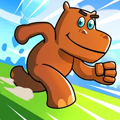 Скачать Hippo Dash (Хиппо Дэш) [МОД: Меню, Бесконечные монеты и Открытые уровни] | Взлом Hippo Dash на Андроид