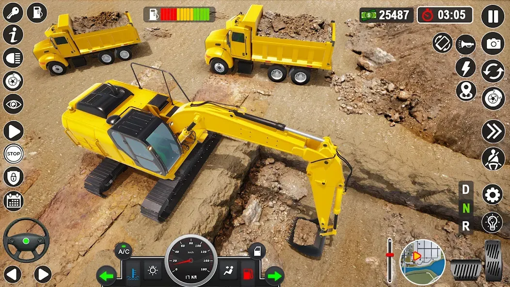 Construction Games Simulator [МОД: Меню, Бесконечные монеты и Открытые уровни] Screenshot 1
