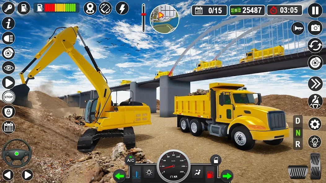Construction Games Simulator [МОД: Меню, Бесконечные монеты и Открытые уровни] Screenshot 4