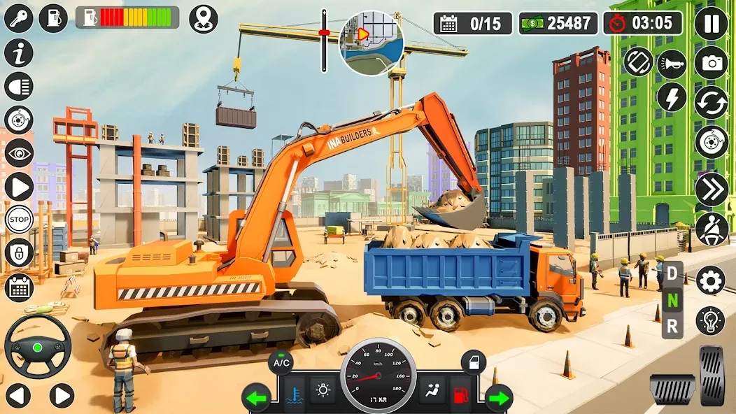 Construction Games Simulator [МОД: Меню, Бесконечные монеты и Открытые уровни] Screenshot 5