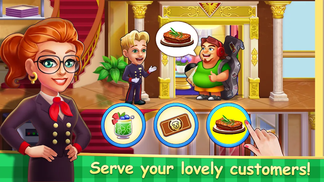 Hotel Madness Grand Hotel (Хотел Маднес Гранд Отель) [МОД: Деньги, Монеты и Меню MOD] Screenshot 1
