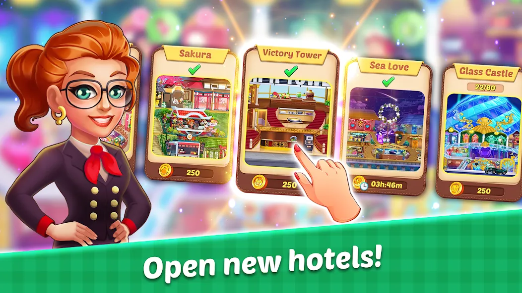 Hotel Madness Grand Hotel (Хотел Маднес Гранд Отель) [МОД: Деньги, Монеты и Меню MOD] Screenshot 2