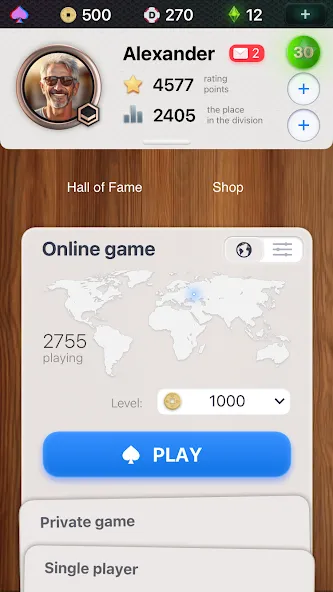 Durak Championship [МОД: Меню, Бесконечные монеты и Открытые уровни] Screenshot 1