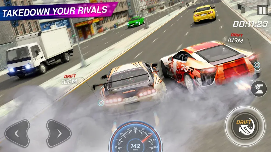 Extreme Car Driving: Car Drift [МОД: Меню, Бесконечные монеты и Открытые уровни] Screenshot 4