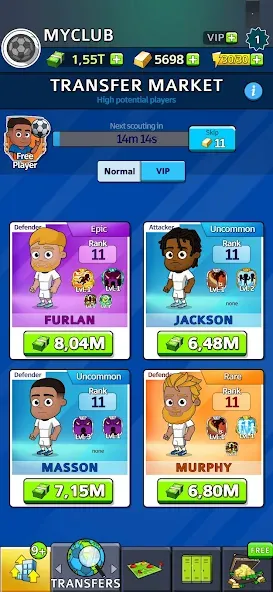 Idle Soccer Story - Tycoon RPG (Айдл Соккер Стори) [МОД: Много денег, Монет и Все открыто] Screenshot 3