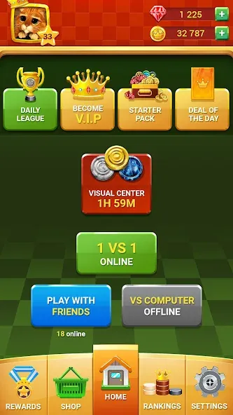 Checkers - Online & Offline [МОД: Бесконечные деньги, Монеты и Мега MOD] Screenshot 2