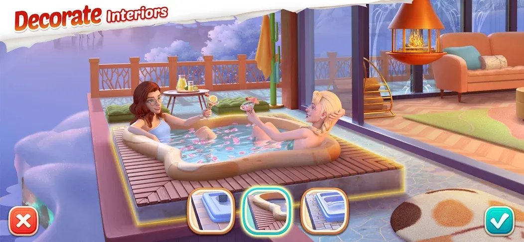 Garden Affairs: Design & Match (Гарден Эфферс) [МОД: Много денег, Монет и Все открыто] Screenshot 5