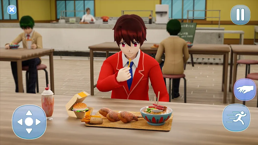 Anime Boy High School Life 3d [МОД: Много денег, Монет и Все открыто] Screenshot 2