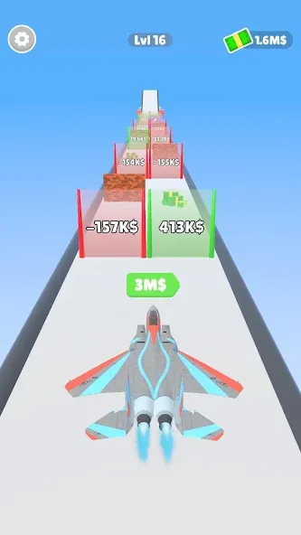 Plane Evolution! [МОД: Меню, Бесконечные монеты и Открытые уровни] Screenshot 1