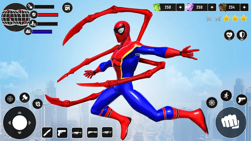 Miami Superhero: Spider Games [МОД: Много денег, Монет и Все открыто] Screenshot 1
