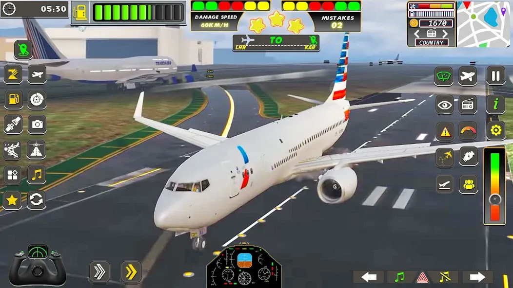 Real Flight Sim Airplane Games (Реал Флайт Сим Авиасимуляторы игры на самолеты) [МОД: Деньги, Монеты и Меню MOD] Screenshot 1