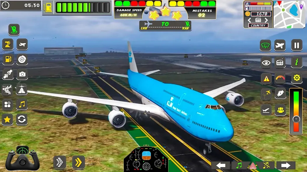 Real Flight Sim Airplane Games (Реал Флайт Сим Авиасимуляторы игры на самолеты) [МОД: Деньги, Монеты и Меню MOD] Screenshot 2