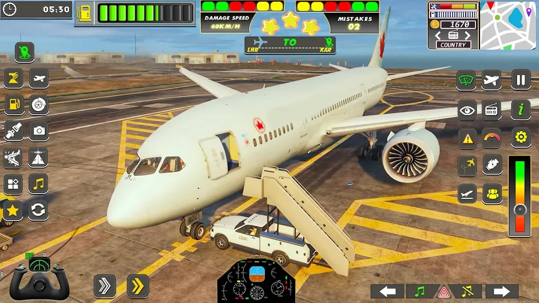 Real Flight Sim Airplane Games (Реал Флайт Сим Авиасимуляторы игры на самолеты) [МОД: Деньги, Монеты и Меню MOD] Screenshot 3