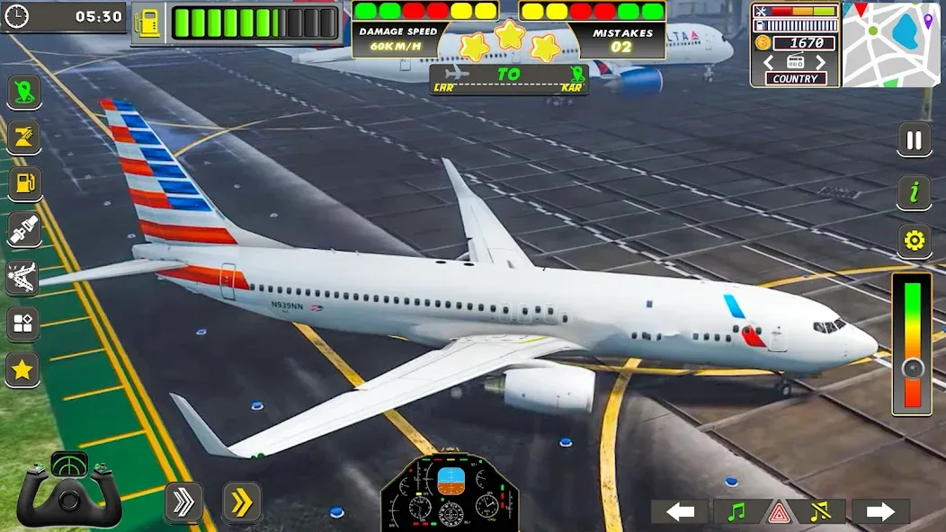 Real Flight Sim Airplane Games (Реал Флайт Сим Авиасимуляторы игры на самолеты) [МОД: Деньги, Монеты и Меню MOD] Screenshot 5