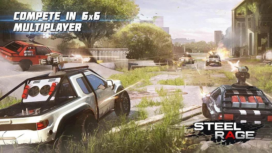 Steel Rage: Mech Cars PvP War (Стил Рейдж) [МОД: Бесконечные деньги, Монеты и Мега MOD] Screenshot 1