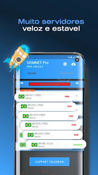 GDMNET Pro - Client VPN - SSH (ГДМНЕТ Про) [МОД: Деньги, Монеты и Меню MOD] Screenshot 2