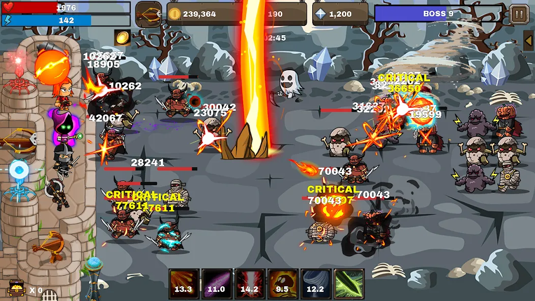 Final Castle Defence:Idle RPG (Финальная Защита Замка) [МОД: Много монет, Открытые уровни и Мега MOD] Screenshot 1