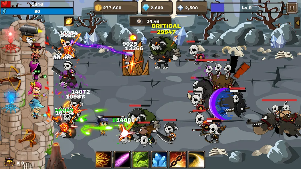 Final Castle Defence:Idle RPG (Финальная Защита Замка) [МОД: Много монет, Открытые уровни и Мега MOD] Screenshot 5