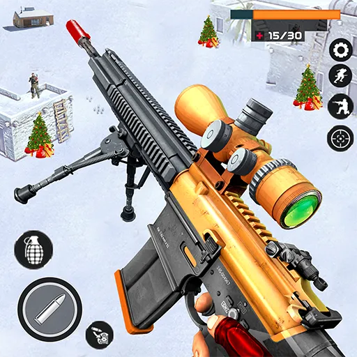 Banduk Game - Sniper Gun Games (Снайперская Война 3D) [МОД: Бесконечные деньги, Монеты и Мега MOD] Screenshot 1