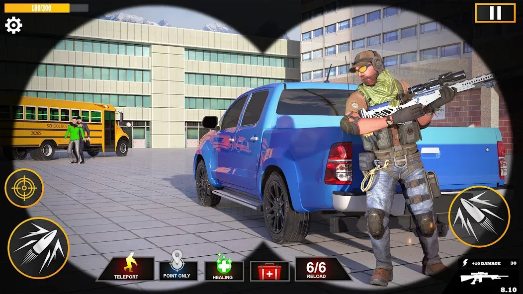 Banduk Game - Sniper Gun Games (Снайперская Война 3D) [МОД: Бесконечные деньги, Монеты и Мега MOD] Screenshot 5