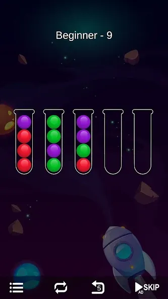 Ball Sort - Bubble Sort Puzzle (Болл Сорт) [МОД: Деньги, Монеты и Меню MOD] Screenshot 3
