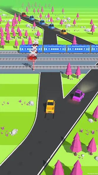 Traffic Run!: Driving Game [МОД: Много монет, Открытые уровни и Мега MOD] Screenshot 1