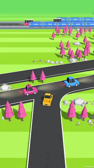 Traffic Run!: Driving Game [МОД: Много монет, Открытые уровни и Мега MOD] Screenshot 5