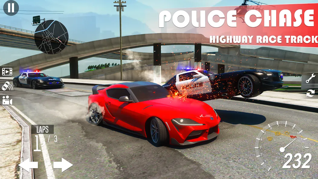 Extreme Car Driving Games [МОД: Много монет, Открытые уровни и Мега MOD] Screenshot 4