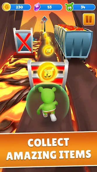 Gummy Bear Run: Running Games (Гамми Бер Ран) [МОД: Деньги, Монеты и Меню MOD] Screenshot 4