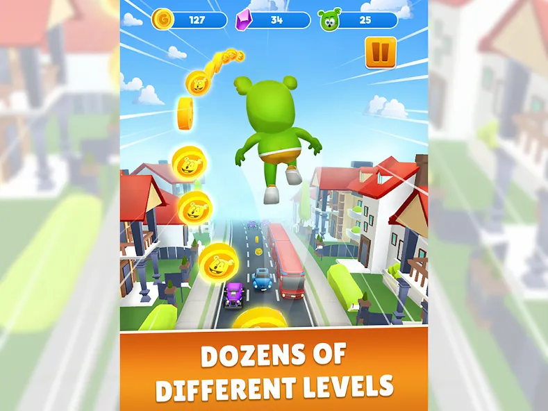 Gummy Bear Run: Running Games (Гамми Бер Ран) [МОД: Деньги, Монеты и Меню MOD] Screenshot 5