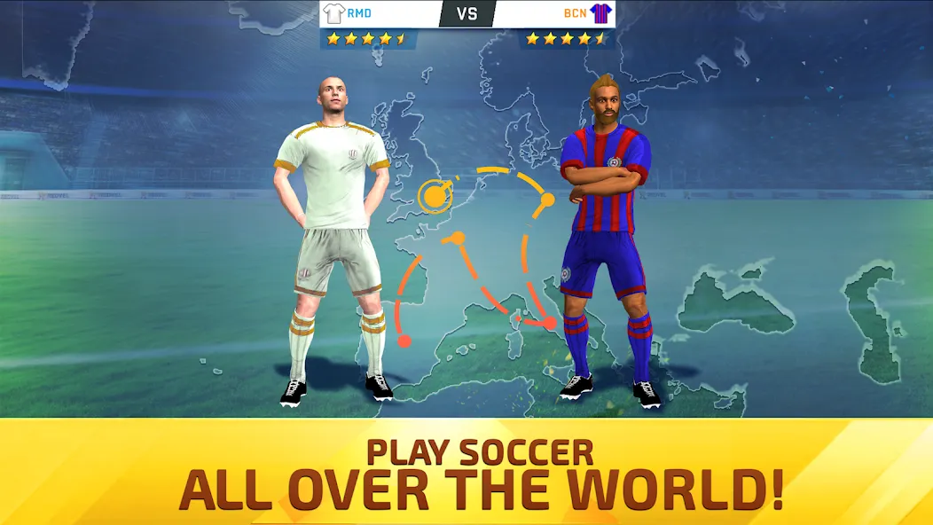 Soccer Star 24 Top Leagues (Футбольная звезда 23 Топ Лиги) [МОД: Все открыто, Дополнительные деньги и Меню MOD] Screenshot 5