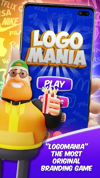 Logomania - Logo Quiz Original (Логомания 1) [МОД: Много денег, Монет и Все открыто] Screenshot 1