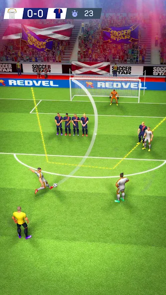 Soccer Star: Super Champs (Соккер Стар 22) [МОД: Все открыто, Дополнительные деньги и Меню MOD] Screenshot 1