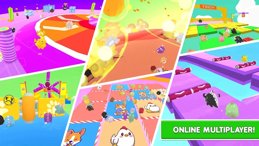 Fall.io - Race of Dino [МОД: Бесконечные деньги, Монеты и Мега MOD] Screenshot 1
