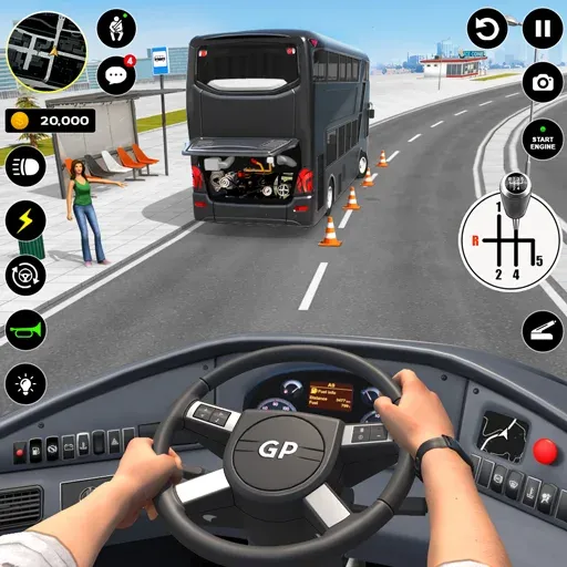Bus Simulator : 3D Bus Games (Бас Драйвинг Симулятор ПВП Игра) [МОД: Деньги, Монеты и Меню MOD] Screenshot 1