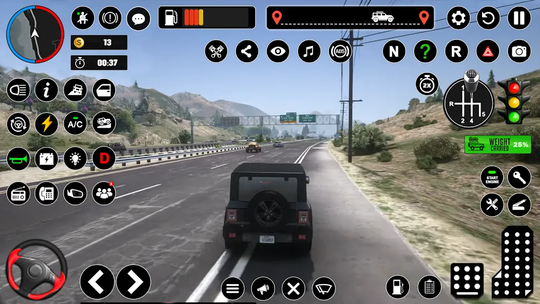 Offroad Jeep Driving & Parking [МОД: Много денег, Монет и Все открыто] Screenshot 1