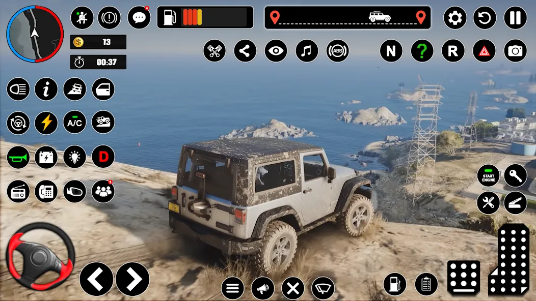 Offroad Jeep Driving & Parking [МОД: Много денег, Монет и Все открыто] Screenshot 5