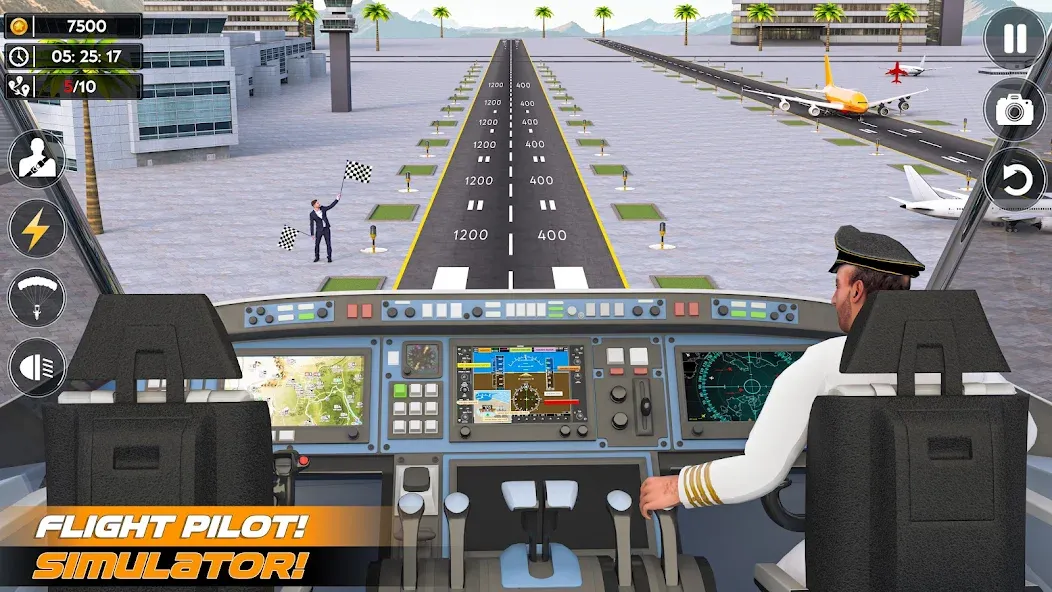 Airplane Flight Simulator 2023 [МОД: Меню, Бесконечные монеты и Открытые уровни] Screenshot 2